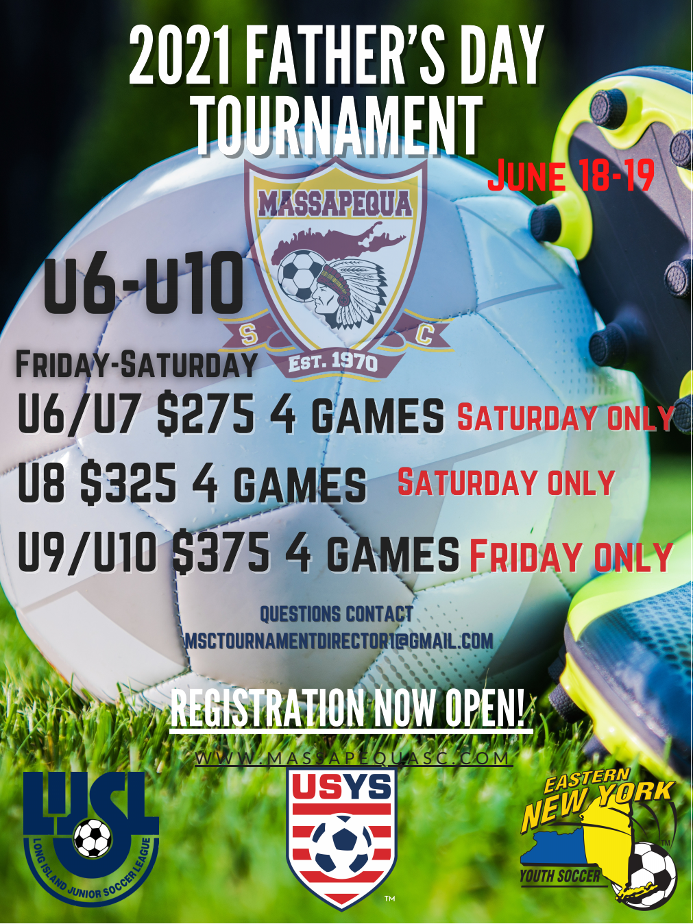 2021 Father's Day Tournament Massapequa Soccer Club